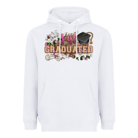 White just graduated Heavyweight Hoodie - Zillion Design Studio