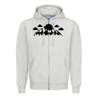 Dove Grey View Zipper Hoodie - Unal Design