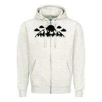 Oatmeal Heather View Zipper Hoodie - Unal Design