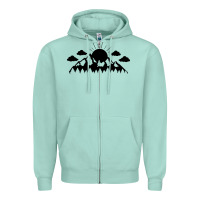 Seafoam View Zipper Hoodie - Unal Design