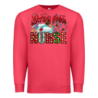 Cardinal santa is favorite nurse Premium Sweatshirt - CowhideDigitalArt