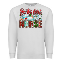Dove Grey santa is favorite nurse Premium Sweatshirt - CowhideDigitalArt