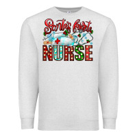 Oatmeal Heather santa is favorite nurse Premium Sweatshirt - CowhideDigitalArt