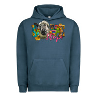 Pigment Midnight Navy Western Love Sheeps Urban Hoodie - LillyAllenDesigns