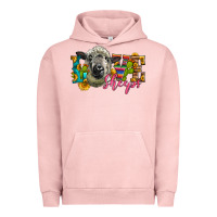 Pigment Salmon Western Love Sheeps Urban Hoodie - LillyAllenDesigns