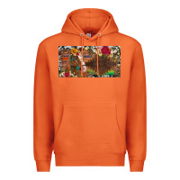 Carrot western turquoise gemstone horse cowhide leopard floral background lic Premium Hoodie - Artiststas