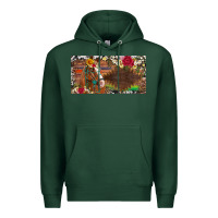Western Turquoise Gemstone Horse Cowhide Leopard Floral Background Lic Premium Hoodie | Teevron