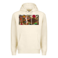Tofu western turquoise gemstone horse cowhide leopard floral background lic Premium Hoodie - Artiststas