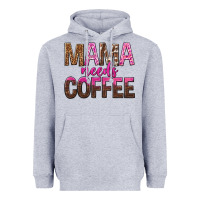 Heather Grey mama needs coffee tbw Heavyweight Hoodie - texasbilliewilder