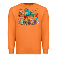 Carrot Teachers Change The World Premium Sweatshirt - CowhideDigitalArt