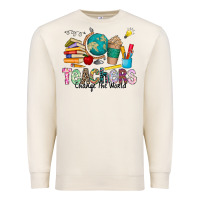 Sandshell Teachers Change The World Premium Sweatshirt - CowhideDigitalArt