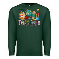 Sports Green Teachers Change The World Premium Sweatshirt - CowhideDigitalArt