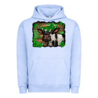 Pigment Grape Ice st Patricks cow with leopard background holstein cow Urban Hoodie - Jasminsmagicworld