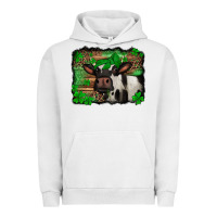 Pigment Lunar Rock st Patricks cow with leopard background holstein cow Urban Hoodie - Jasminsmagicworld