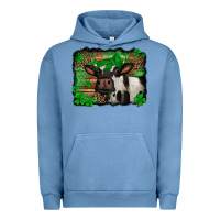 St Patricks Cow With Leopard Background Holstein Cow Urban Hoodie | Teevron