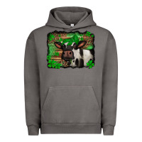 Pigment Tornado st Patricks cow with leopard background holstein cow Urban Hoodie - Jasminsmagicworld