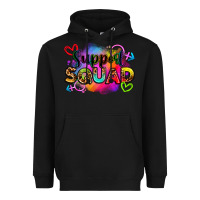 Black support squad Heavyweight Hoodie - Zillion Design Studio