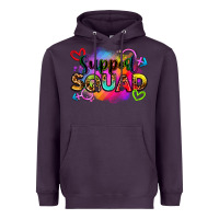 Plum support squad Heavyweight Hoodie - Zillion Design Studio