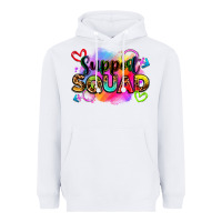 White support squad Heavyweight Hoodie - Zillion Design Studio