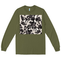 Army Green black and white cowhide tumbler Long Sleeve Tee - BarkalooDesign