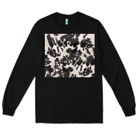 Black black and white cowhide tumbler Long Sleeve Tee - BarkalooDesign