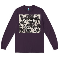Plum black and white cowhide tumbler Long Sleeve Tee - BarkalooDesign