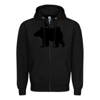 Black bear Zipper Hoodie - Unal Design