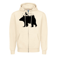 Sandshell bear Zipper Hoodie - Unal Design