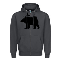Smoke bear Zipper Hoodie - Unal Design