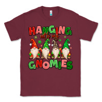 Burgundy hanging with my gnomies Classic Tee - MaliasSmallBusiness