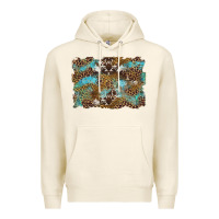 Tofu western leopards and turquoise with cowhide background Premium Hoodie - Artiststas