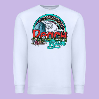 Beach Bum Premium Sweatshirt Designed By Sublimationcraftshop