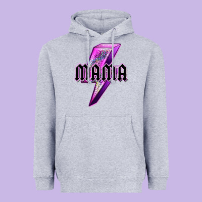 Mama Neon Leopard Lightning Bolt Heavyweight Hoodie Designed By Texasbilliewilder