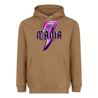 Toasted Coconut mama neon leopard lightning bolt Heavyweight Hoodie - texasbilliewilder