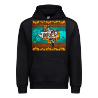 Black sunflowers cowhide leopard texas map Urban Hoodie - BarkalooDesign