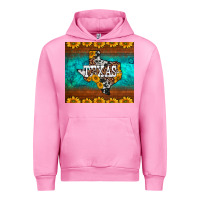 Fuchsia Pink sunflowers cowhide leopard texas map Urban Hoodie - BarkalooDesign