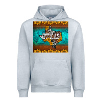 Heather Grey sunflowers cowhide leopard texas map Urban Hoodie - BarkalooDesign