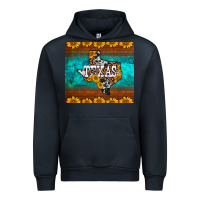 Navy sunflowers cowhide leopard texas map Urban Hoodie - BarkalooDesign