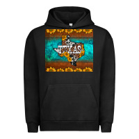 Pigment Black sunflowers cowhide leopard texas map Urban Hoodie - BarkalooDesign