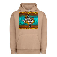 Pigment Burro sunflowers cowhide leopard texas map Urban Hoodie - BarkalooDesign