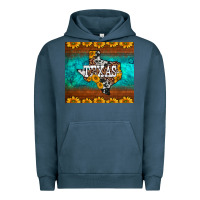 Pigment Midnight Navy sunflowers cowhide leopard texas map Urban Hoodie - BarkalooDesign