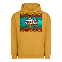 Pigment Peanut Butter sunflowers cowhide leopard texas map Urban Hoodie - BarkalooDesign