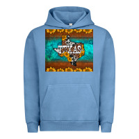 Pigment Pebble Blue sunflowers cowhide leopard texas map Urban Hoodie - BarkalooDesign
