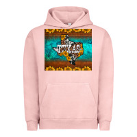 Pigment Salmon sunflowers cowhide leopard texas map Urban Hoodie - BarkalooDesign