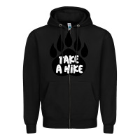 Black take a hike Zipper Hoodie - Unal Design