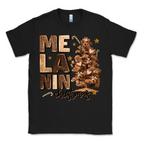 Black melanin christmas with christmas tree Classic Tee - MaliasSmallBusiness