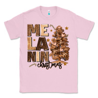 Bubblegum Pink melanin christmas with christmas tree Classic Tee - MaliasSmallBusiness