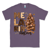 Lavender melanin christmas with christmas tree Classic Tee - MaliasSmallBusiness