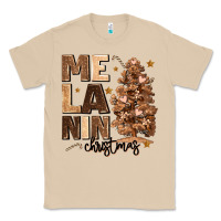 Mushroom melanin christmas with christmas tree Classic Tee - MaliasSmallBusiness