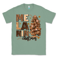 Sage melanin christmas with christmas tree Classic Tee - MaliasSmallBusiness